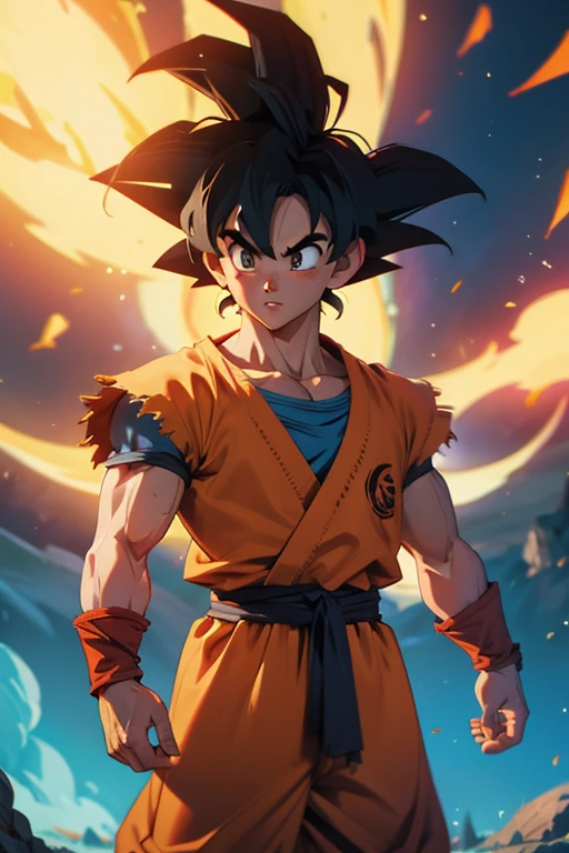 goku de fogo