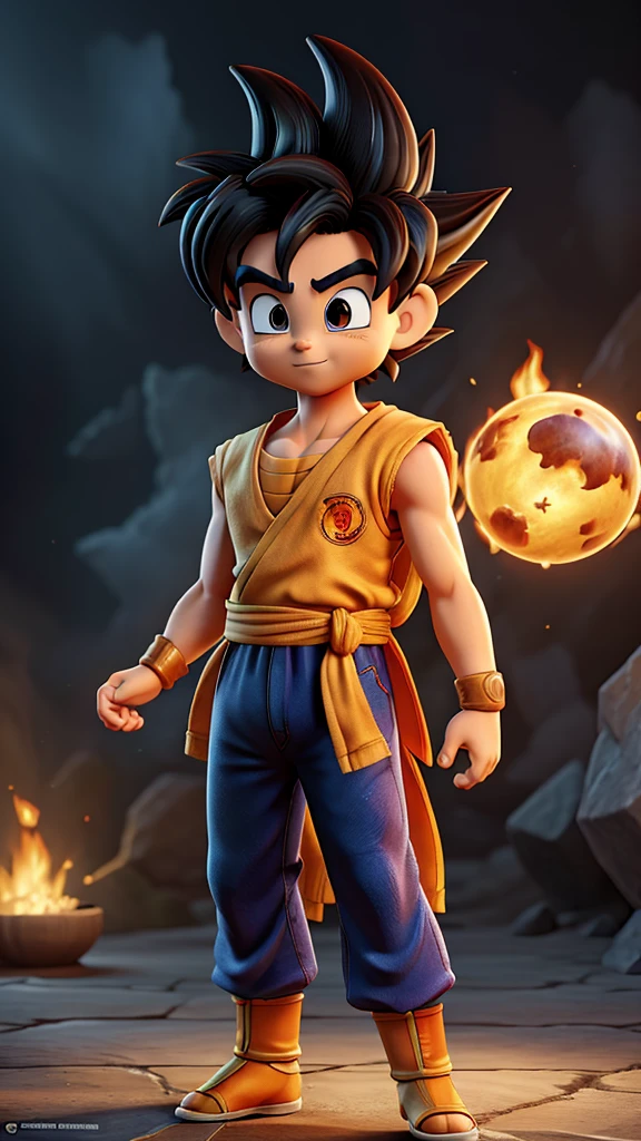 image of son goku dragonball portrait of “son goku dragonball" extremely detailed digital art, 4k highly detailed digital art, detailed digital 3d art, extremely realistic,