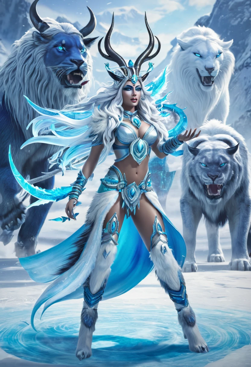 Summoned Beasts shiva,Ice Queen