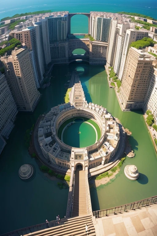 (((Trick Art)))、Escher、Bird's Eye View、ultra wide angle lens