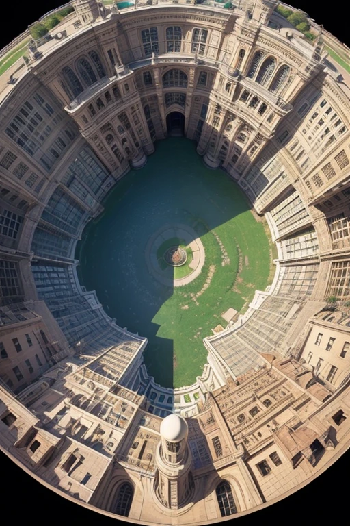 (((Trick Art)))、Escher、Bird's Eye View、ultra wide angle lens