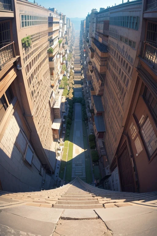(((Trick Art)))、Escher、Bird's Eye View、ultra wide angle lens、Broken Perspective