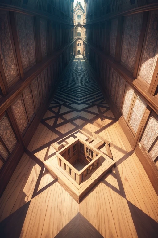 (((Trick Art)))、Escher、Bird's Eye View、ultra wide angle lens、Broken Perspective、Penrose