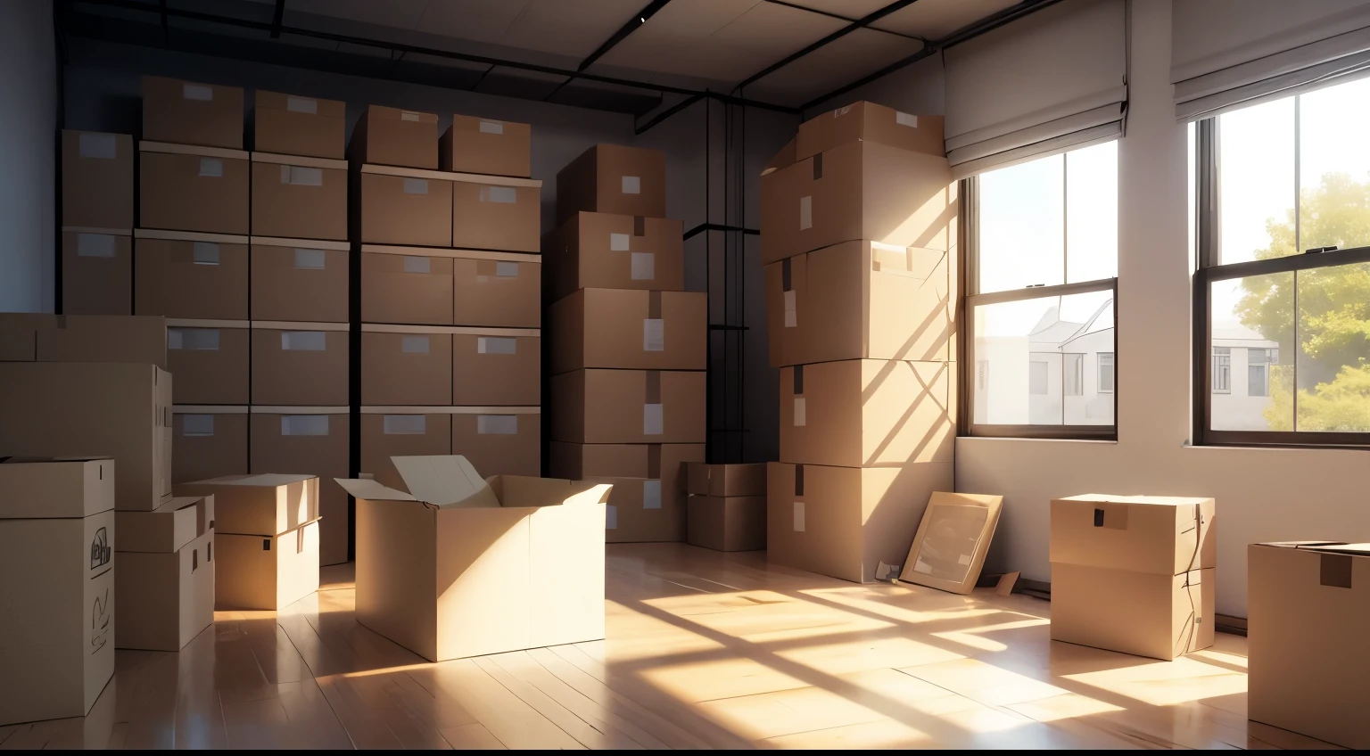 A Room filled with Boxes