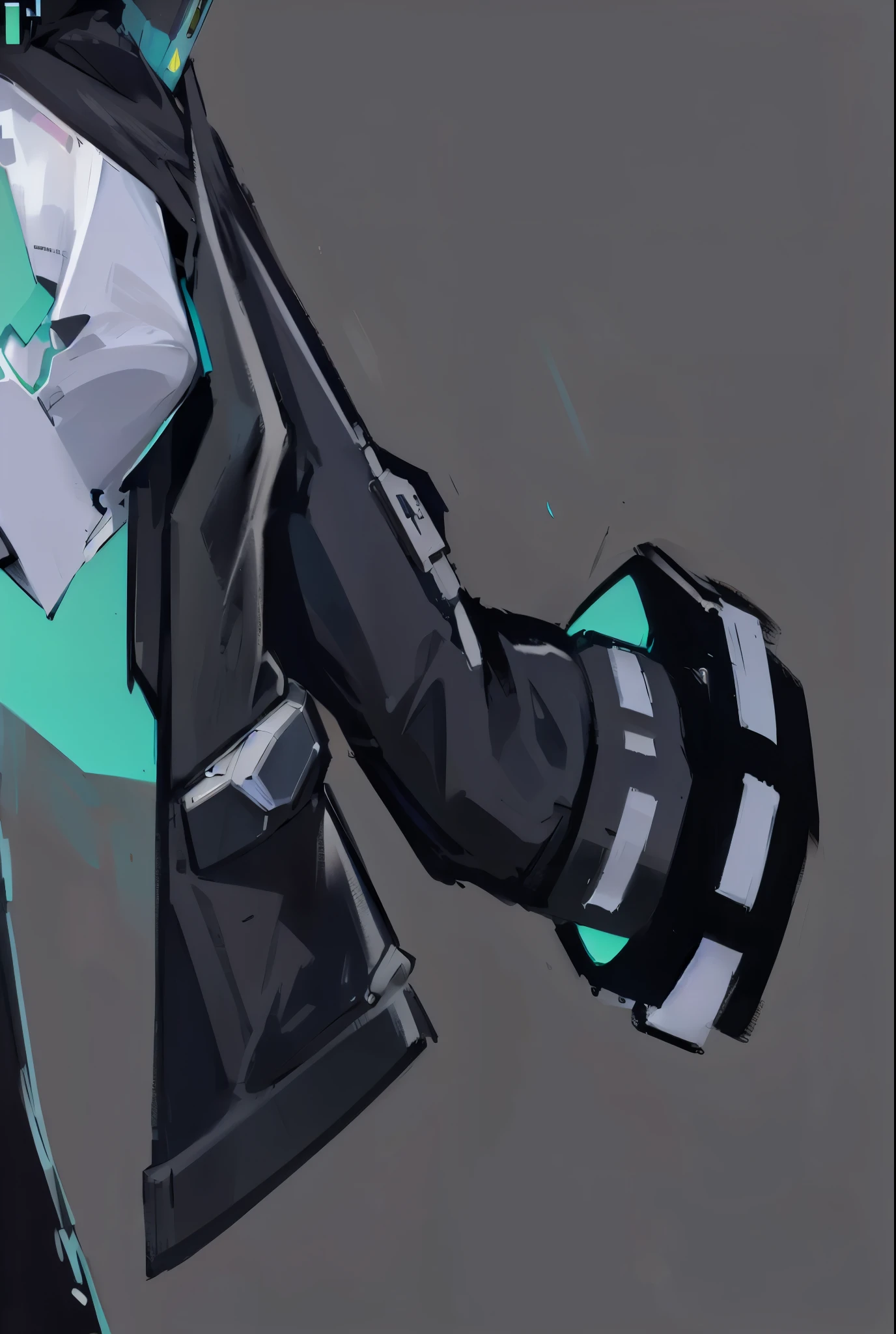 Black suit,Cyberpunk,sleeve