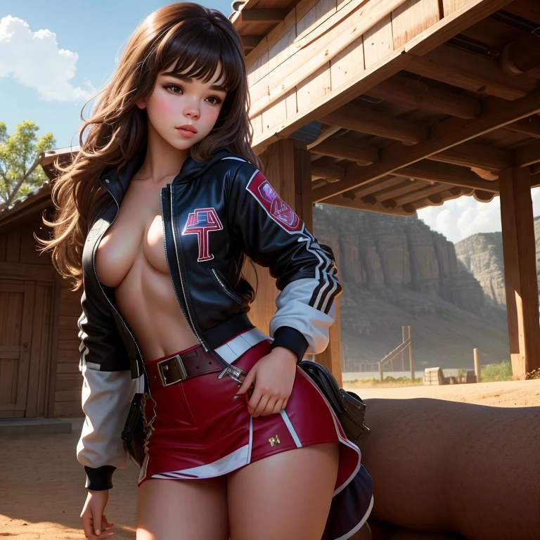 Hailee Steinfeld at the ranch