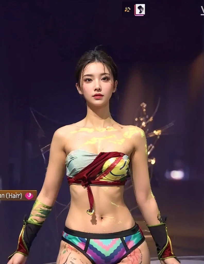Beautifull,Wearing sexy pajamas, graceful posture, facing the camera, full of imagination, first love,Big breasts