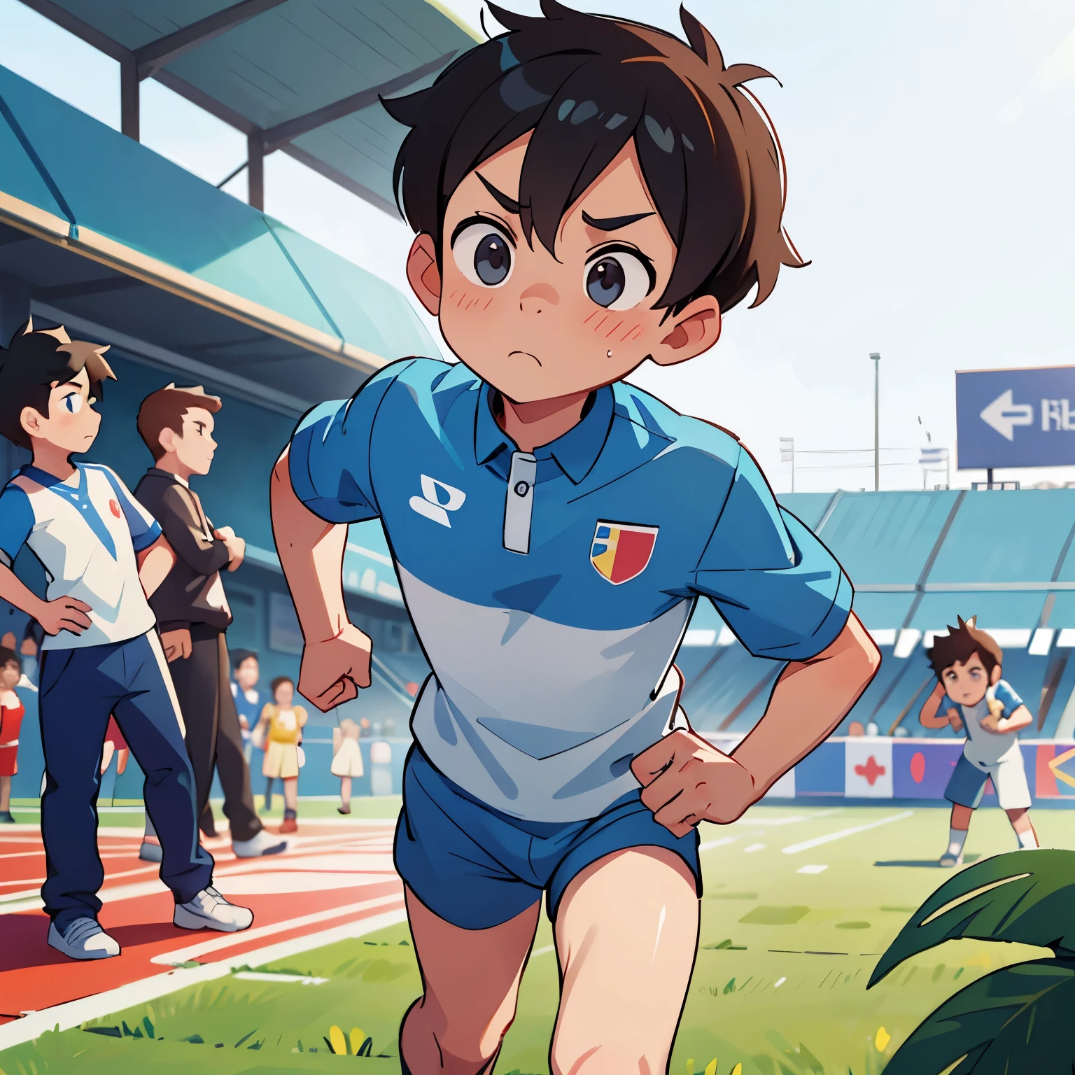 Match Day Arrives, Tommy standing at the starting line, All around are higher、Stronger competitors. He began to have doubts, But he pushed it aside, Focus on the finish line ahead.