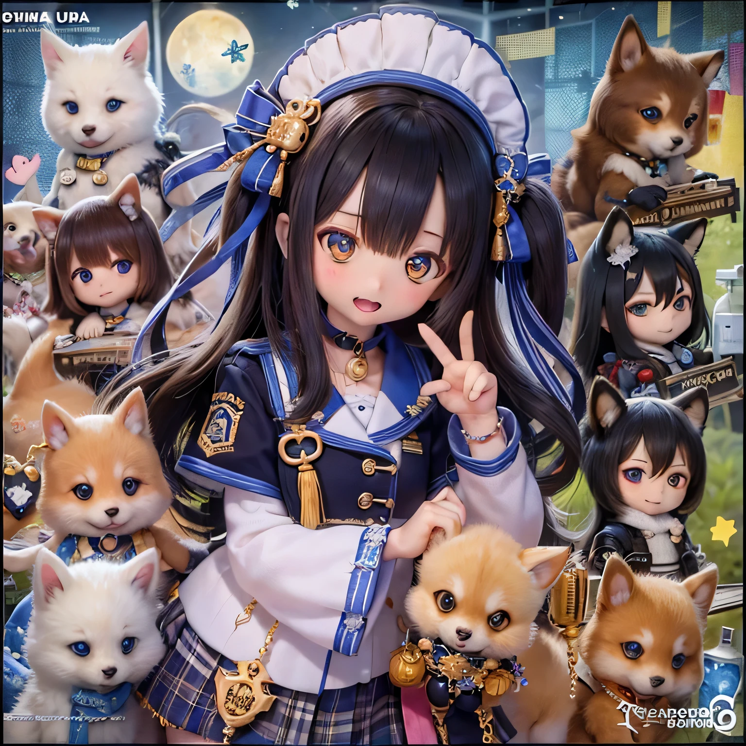 shiba inu girls chibi run
