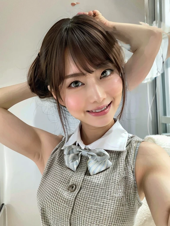 Erase Arm、fix background,Large bust,Cleavage,full-body shot