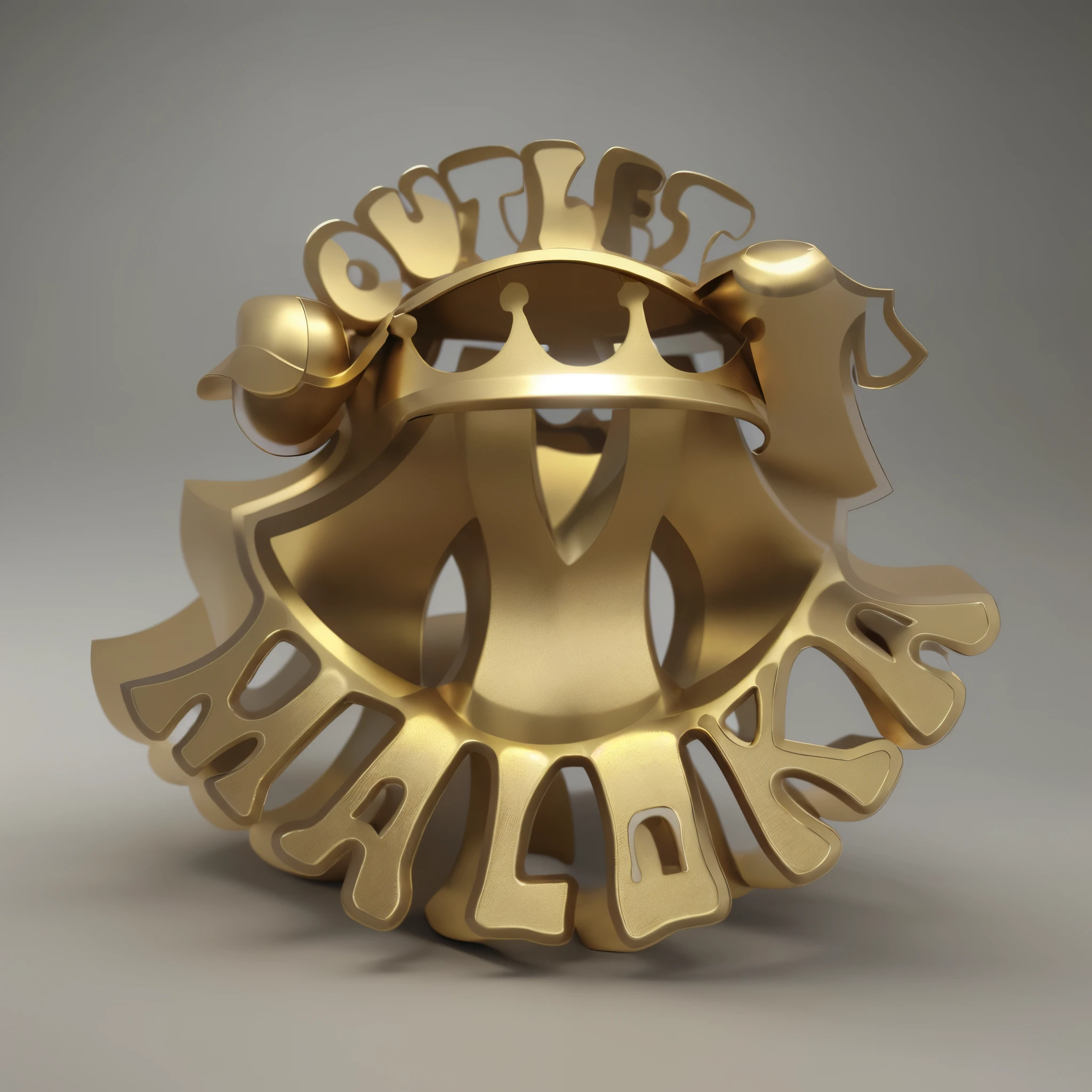 3D, High definition, modelagem, metallic