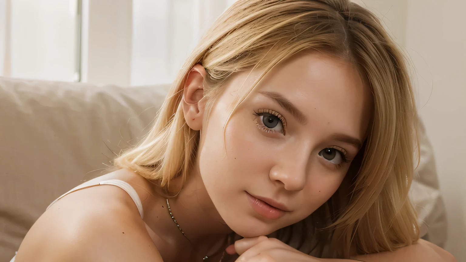 Nsfw, Skinny girl, who looks 9 at a gynecologist's appointment. She sits in a gynecological chair during an examination with her legs spread.. Her face( detailed, Beautiful, scared, happily) visible, angelically beautiful girl, modest