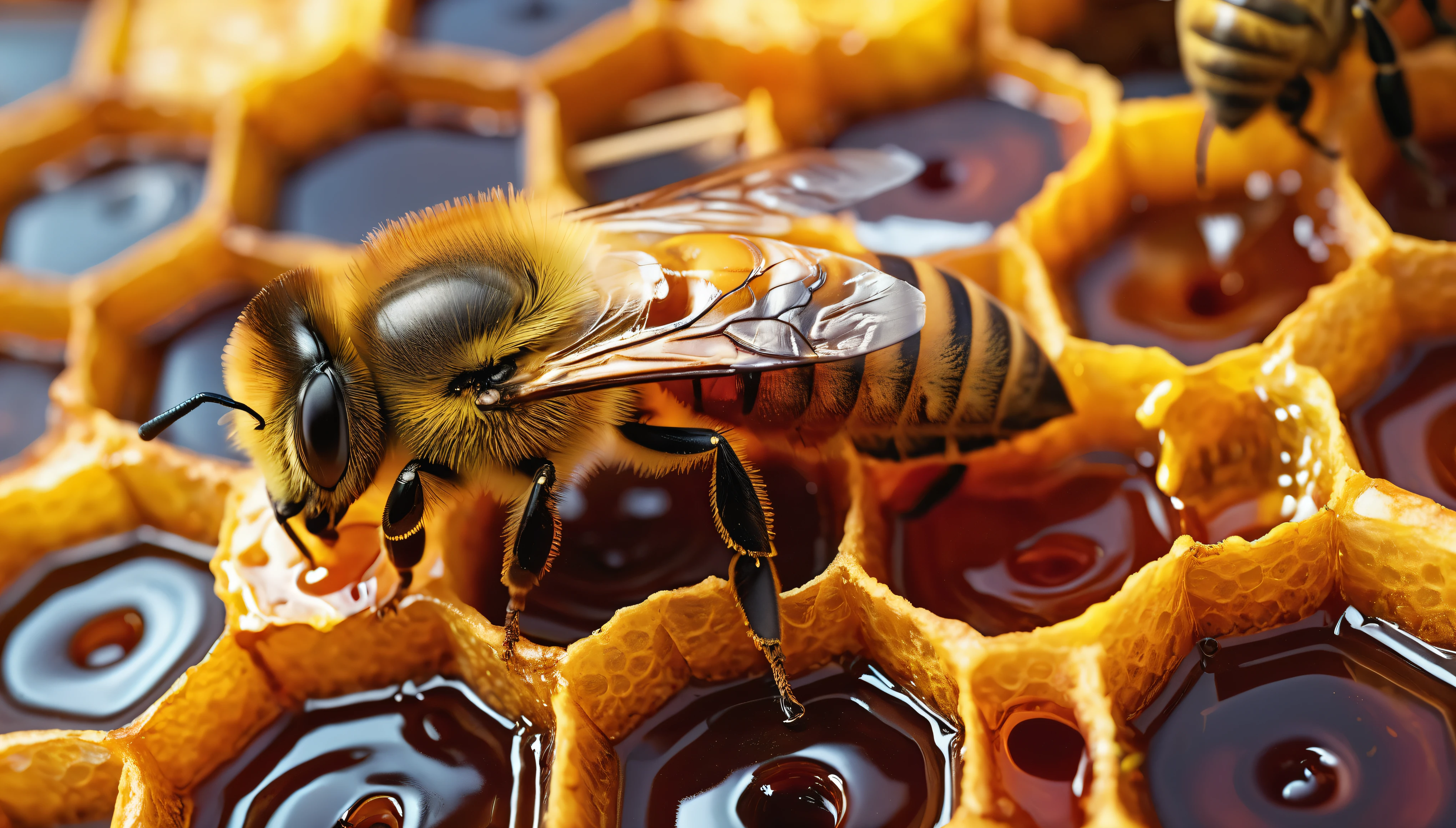 create an image demonstrating the style of ((honeycore)) style, Surrealism, 8k HD, Vibrant colors, Sharp focus, Extremely detailed