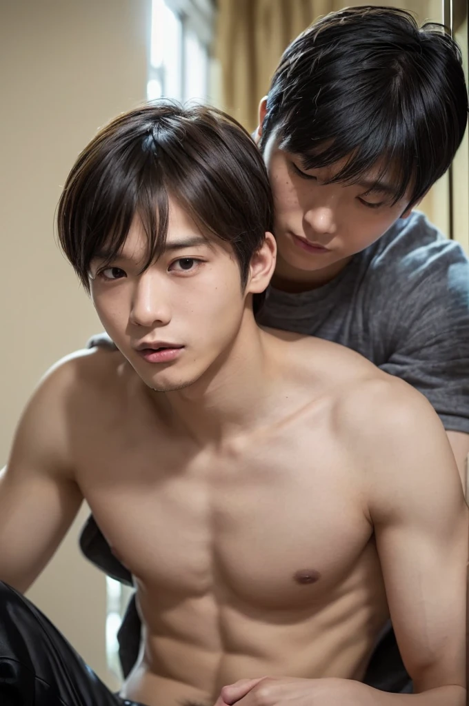 (creation:1.2),(BL erotic games、BL protagonist man、BL Male Protagonist)、moe,(boys)、(((日本全国高校生マスターコンテスト入賞者のcool男子高校生)))、BL Studentization、((Slim body、Young Man、Detailed man、cool:1.4、cool:1.4、spiky boy:1.2、男子face:1.4))、((((bright personality、Active boy))))、{Men's sports club members、Ace Member、Male dormitory student、Dormitory life}、Men's sports club membersたちはやおい部員に変異していた、(((日本全国高校生マスターコンテスト入賞者のcool男子高校生:1.4、日本全国高校生マスターコンテスト入賞者のcool男子高校生:1.4)))、All BL Men、smart、face、refer to、hand、Whitening Men's Skin、Small Mouth、Big eyes、Sunny、(NSFW)、(Healthy End)、I was defeated by gay play after being gay-raped by the male club members and became a BL male student.