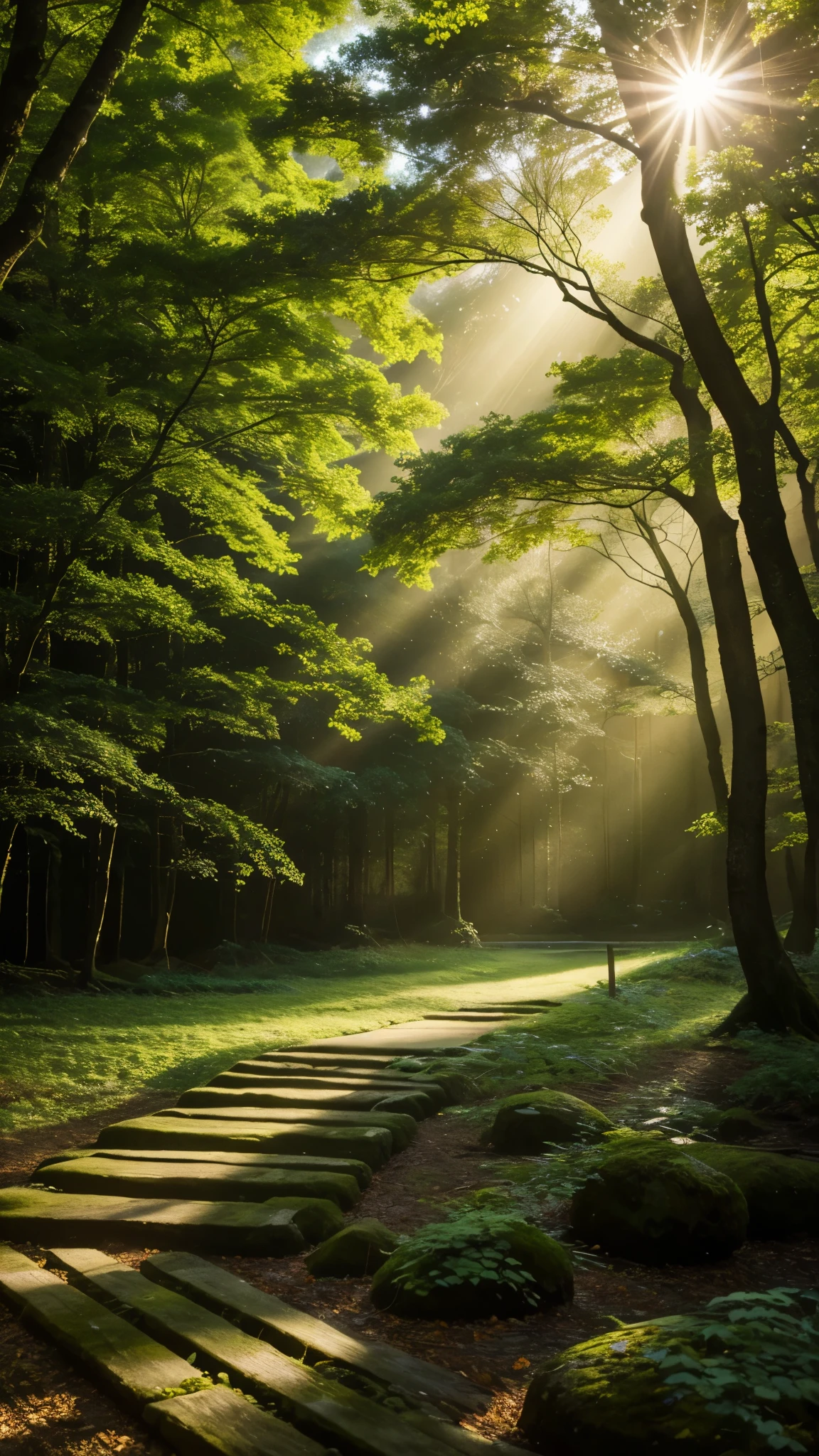 beautiful,beautiful,wood,(highest quality,4K,8k,High resolution,masterpiece:1.2),Very detailed,Realistic,landscape,Vibrant colors,nature,Calm,kind,Harmonious,leaf,Sun rays,Shadows among the branches,Branches swaying in the wind,Lush greenery,Majestic,expensive,peaceful,Rejuvenation,quiet,quiet,refresh,Healing,Calm,Calm,Interconnected,woodのleafの間から差し込む太陽の光,whispering leaf,Spotted Light,Forest atmosphere,zen-like,Ethereal,dream-like,Green Canopy,shimmering leaf,Dancing Shadows,natureのざわめく音,Paradise on earth,elegant,Timeless beauty,poetic,Melodic,elegant,Majestic silence,Deep Roots,Whispering Secrets