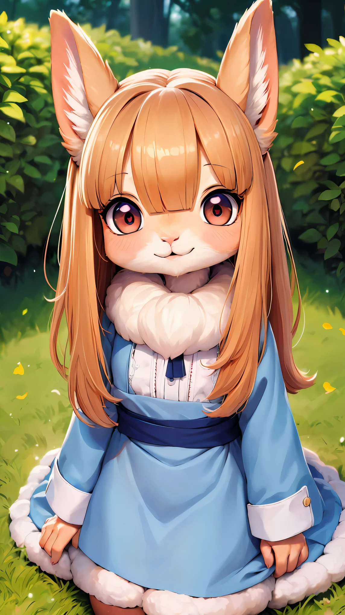 ((Alpaca looking at you)), ((One Alpaca:1.2)), (Chibi:1.6), animal, hairy, fluffy:1.1, friendly:1.1, cute, Adorable, Brown, curious look:1.1, Big eyes:1.1, Sharp Eyes, soft fur, Green grass on background, Peaceful environment, beautiful sunny day, High resolution, Realistic:1.37, Bright colors, Bokeh, Portrait, ((Bust up shot)), harmonious color palette, Natural light.