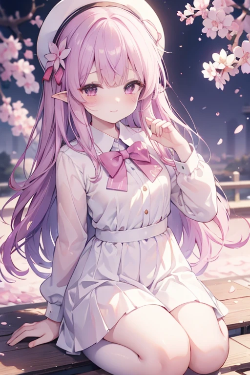 yuukikonno, Yuki Konno, hair band, long hair, pointy ears, purple hair, Ahoge,(small breasts:1.2), smile,blush,happy atmosphere,closing both eyes,crowd,graduation ceremony,
Big tears are falling down her face,tears of joy,
high ,white dress shirt,red ribbon,purple blazer,black pleated skirt,white pantyhose,brown loafers,Cherry blossom tree-lined path,Cherry blossoms are scattered,A group of classmates with various displays,pink scenery,
壊す looking at viewer, Upper body, whole body,
break outdoors, school gate,destroy cherry blossom treeasterpiece:1.2), highest quality, High resolution, unity 8k wallpaper, (shape:0.8), highly detailed face, perfect lighting, Very detailed CG, (perfect hands, perfect anatomy),