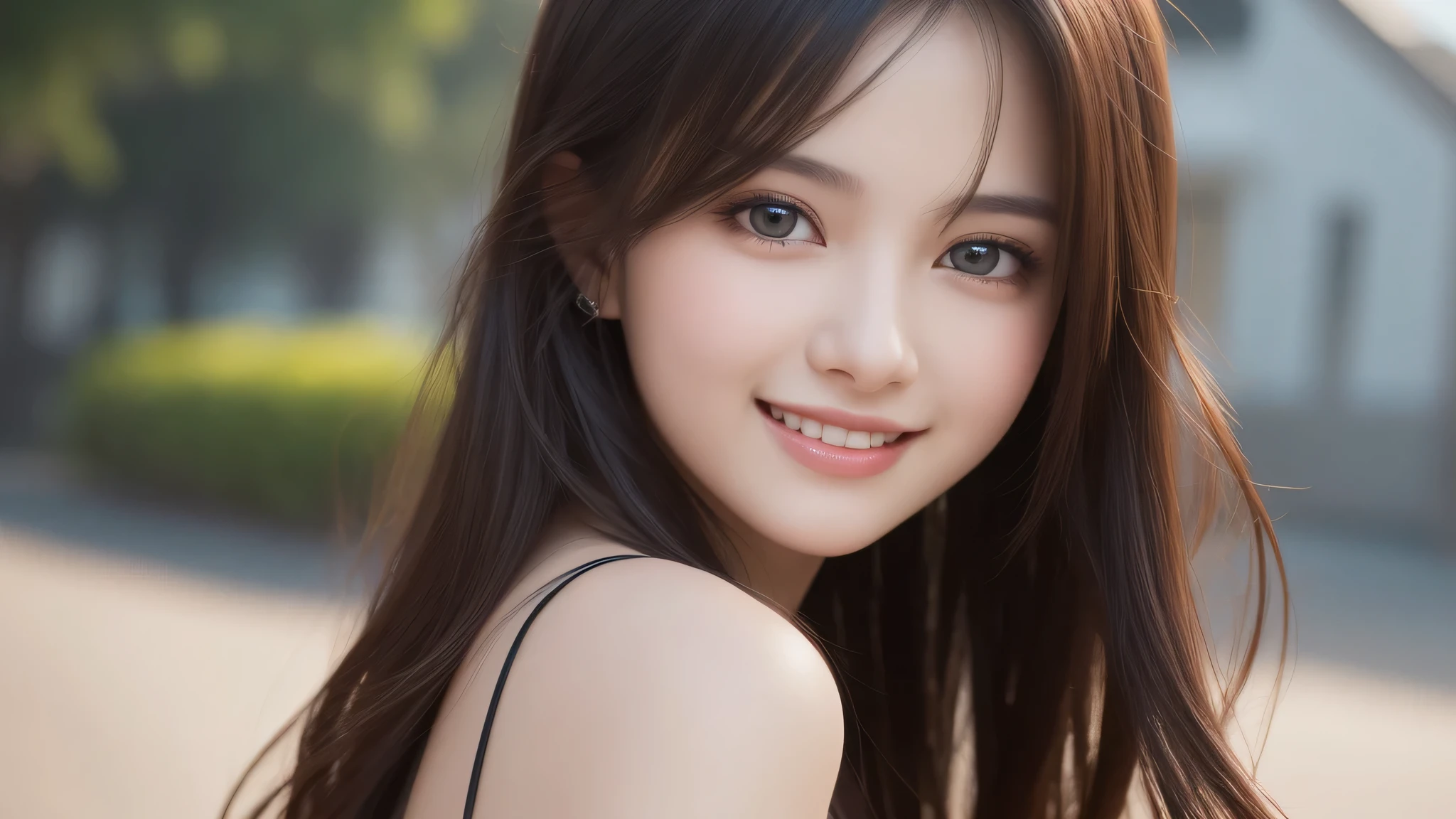 (2girl:1.3), (ultimate beautiful girl), cute face, (smiling), Amazing face and eyes, (Best Quality:1.4), (Ultra-detailed), (extremely detailed beautiful face), (highly detailed Beautiful face), (extremely detailed CG unified 8k wallpaper), High-definition raw color photos, Professional Photography, Extremely high resolution, fashionable, Highly detailed, big breasts,