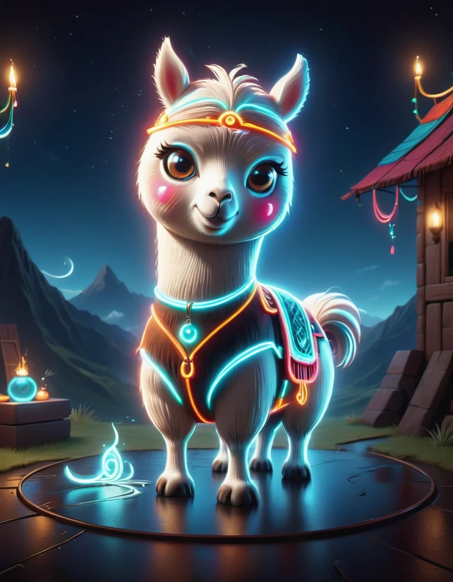 3D rendering of (A lovely alpaca is working with tools for the Indians), full body, dynamic posture, cool handsome, lovely big eyes, alpaca in Indian costume, cartoon, background on the plateau of Peru and Chile in South America,pixar style,cartoon style,Tomer Hanuka,Caricature,Dot Art,Tibetan Painting,Warli Painting,Aries, ♈︎,depth of field (dof),Mid shot,Soft illumination,