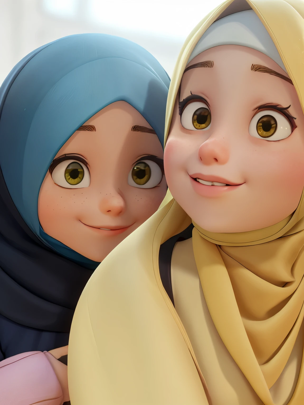 2 girls hijabi