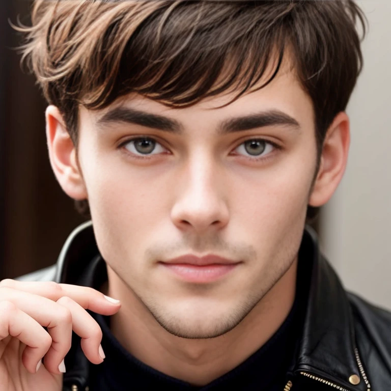 a heartthrob men jew short hair focus on the face
