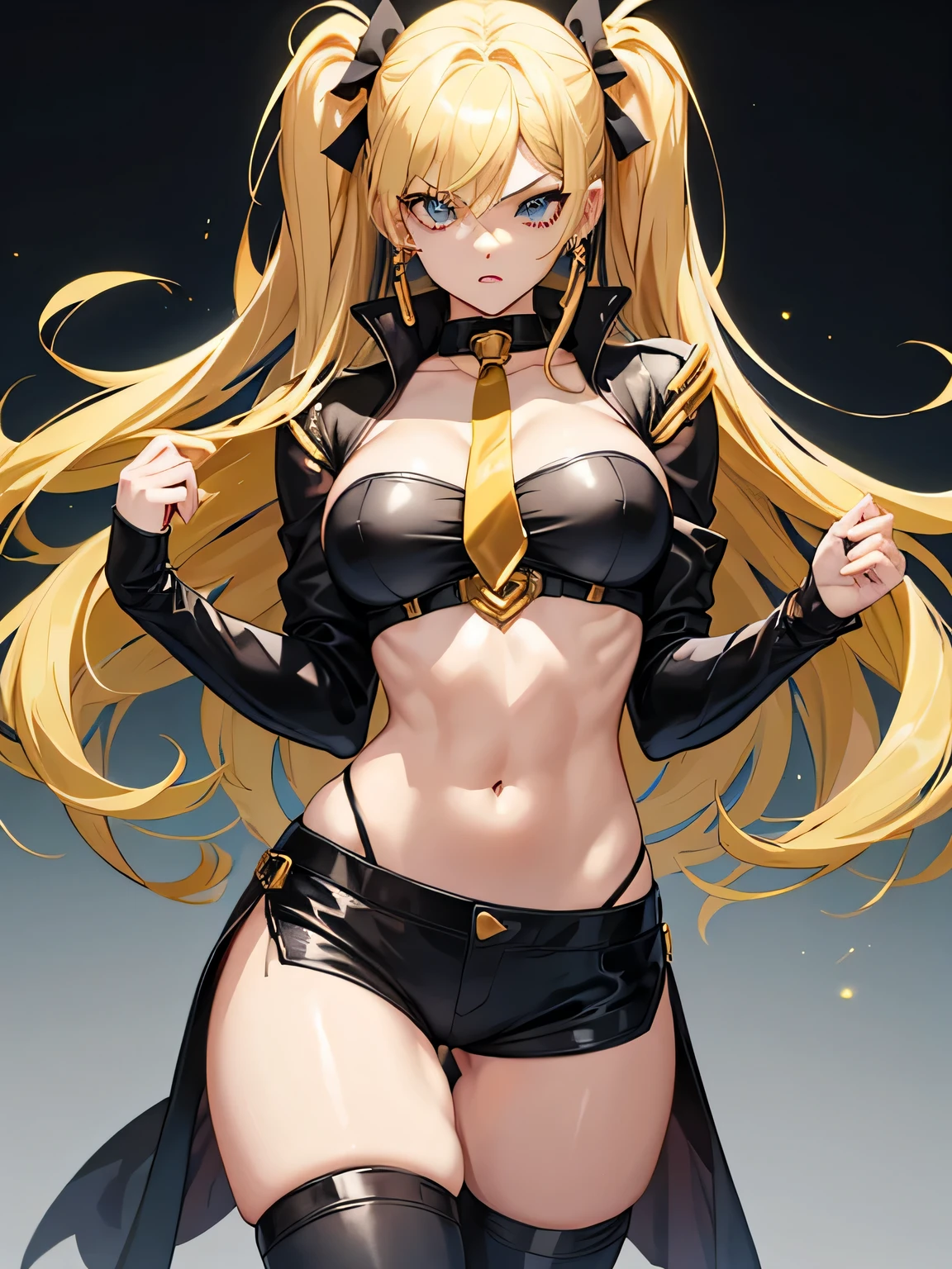Female version of DIO from JoJo's Bizarre Adventure wearing extremely revealing clothing.