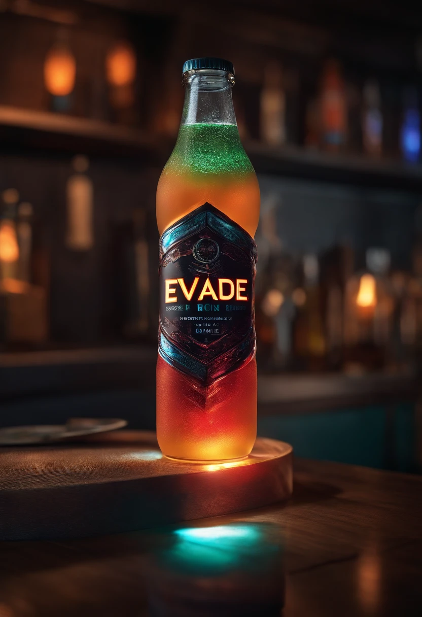 EVADE, energy drink with lights in its container that lights up when you open the drink