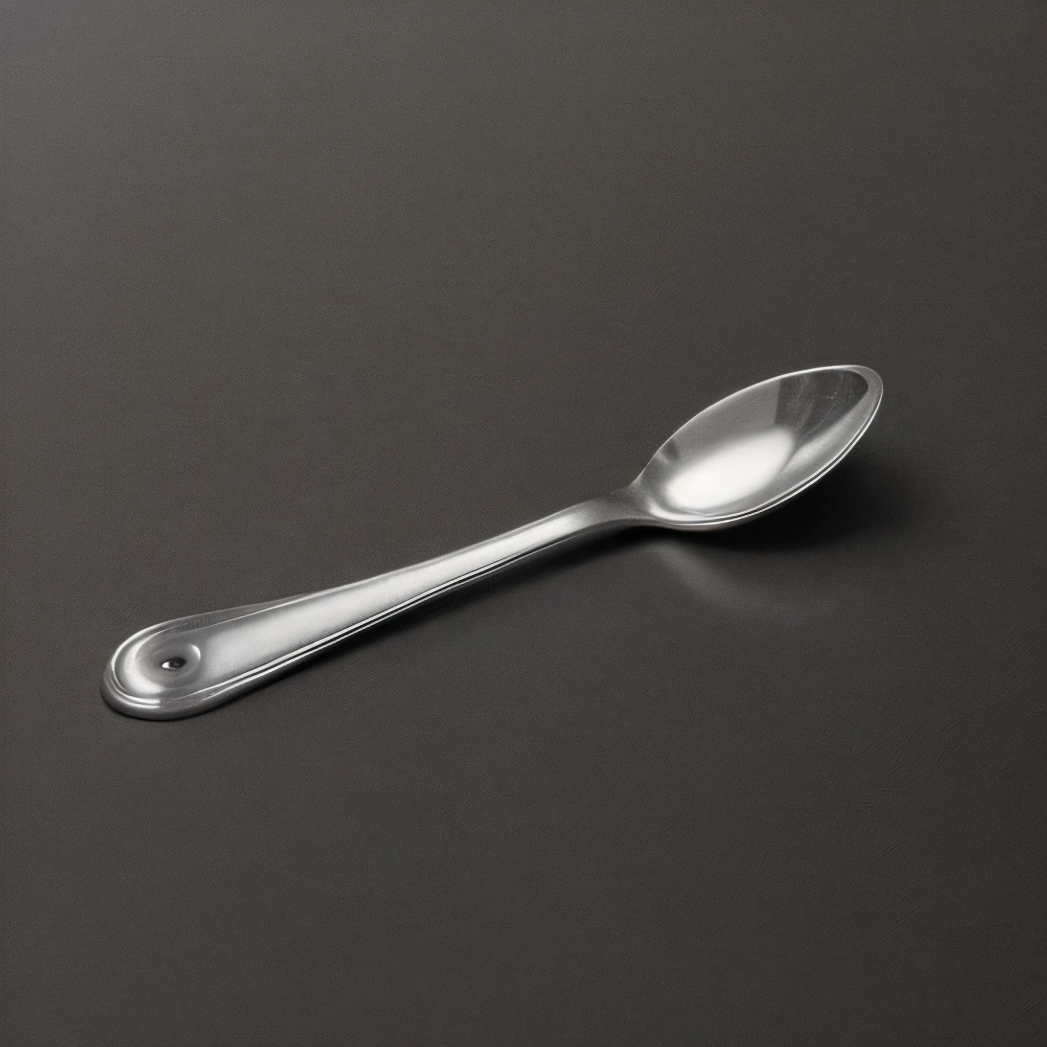 an iron spoon