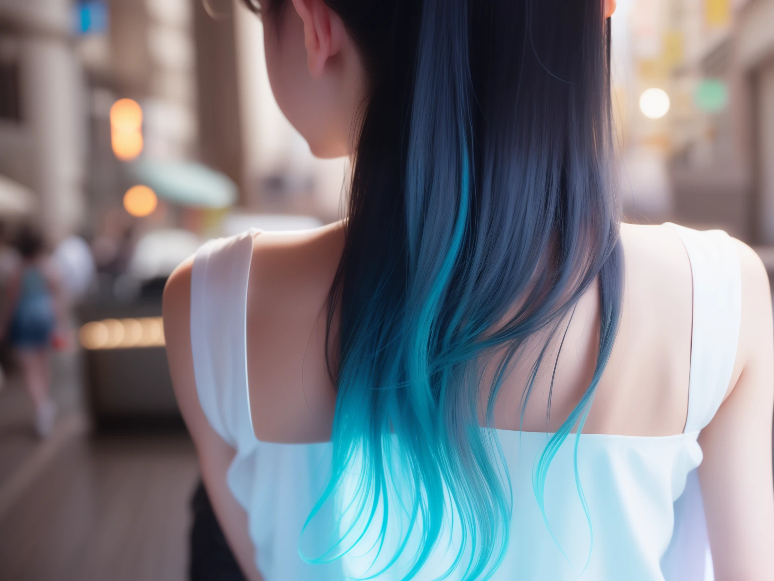 (((One girl)))、glass dress、plastic dress,See-through, transparent clothing,Glass texture,The light shines,Rainbow-colored,colorful,Cleanliness,hair ornaments、choker necklace、gem、Pretty face、Physically、Tyndall effect、Realistic、Shadow Studio、Edge Light、Two-tone lighting、(Highly detailed skin:1.2)、8k, Ultra HD、Digital SLR、Soft Lighting、high quality、Volumetric Light、Secretly photographed、photograph、High resolution、4K、8k、The background is blurred,最high quality、masterpiece、High resolution、