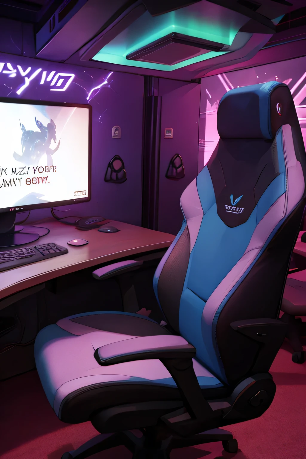 Gaming Zone Lynx blue with Neon Black 
