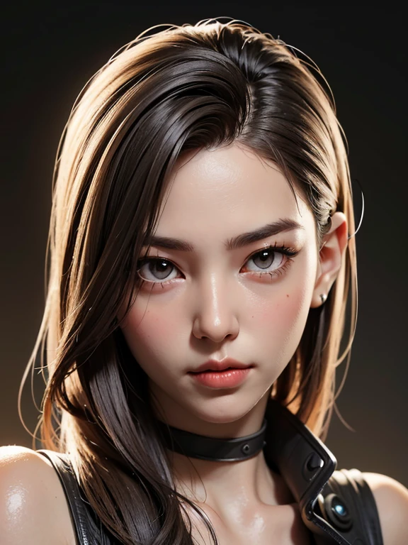 (RAW photo, highest quality), (realistic, photorealistic: 1.4), very delicate and beautiful, amazing, fine detail, masterpiece, super detail, high resolution, best illustration, best shadow, complex, depth of field, (close-up portrait of a young beautiful woman: 1.2), long hair, discreet keys, dark scenes, dim lighting, (grinning: 1.3), (cinematic angle), Sharp Focus, Volumetric Fog, (Watch Viewer), (Face Close-Up), Makeup, Straight Platinum (Blonde Hair: 1.3)