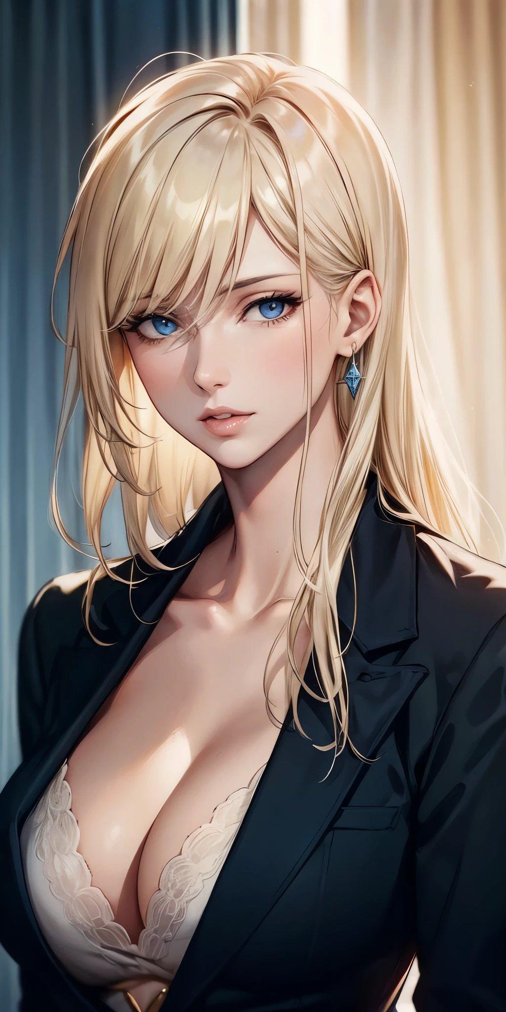 realistic, Elegant mature woman, perfect eyes, blonde, high resolution cg 8k, beautiful cg, soft light