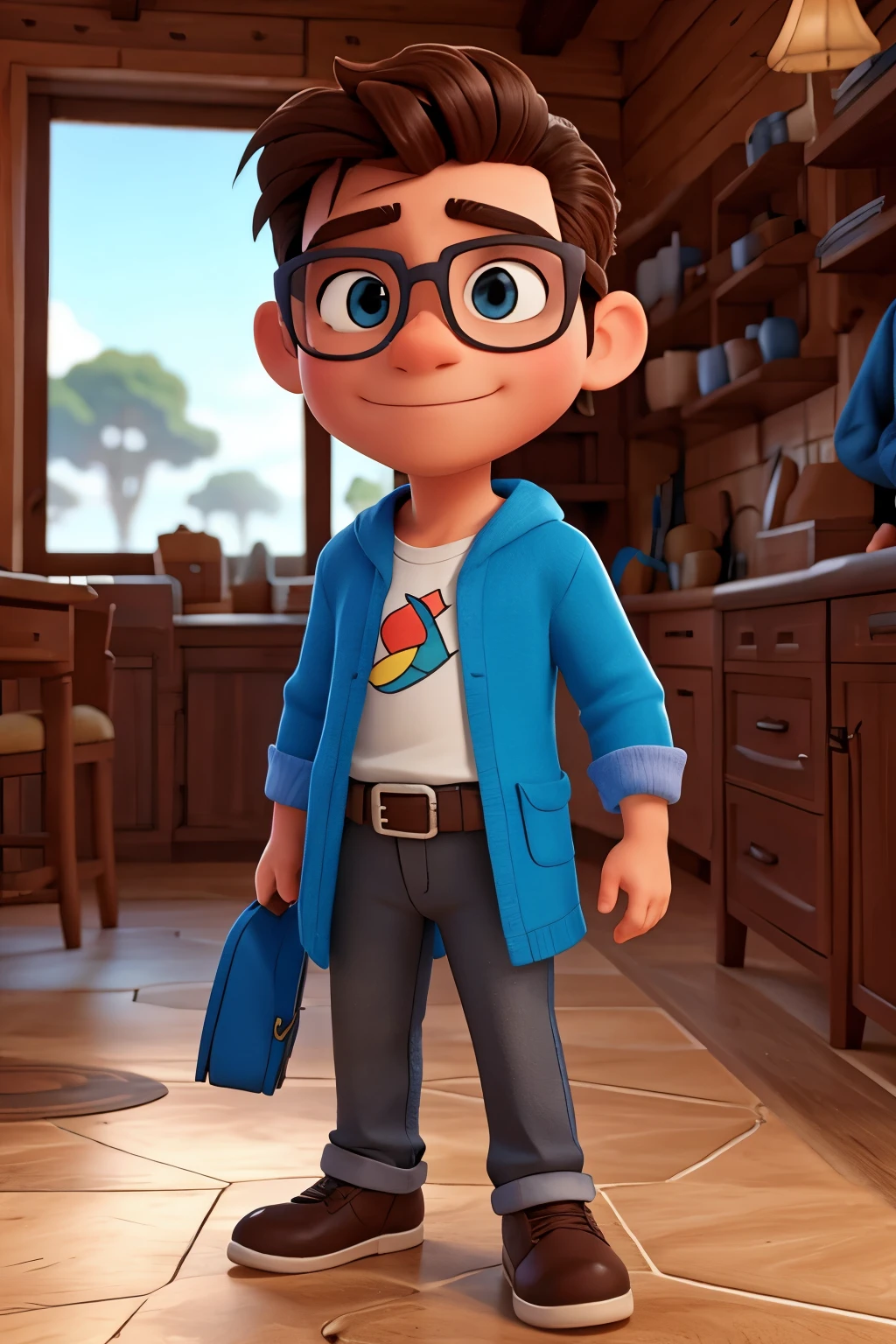 homem com oculos de sol 3d disney