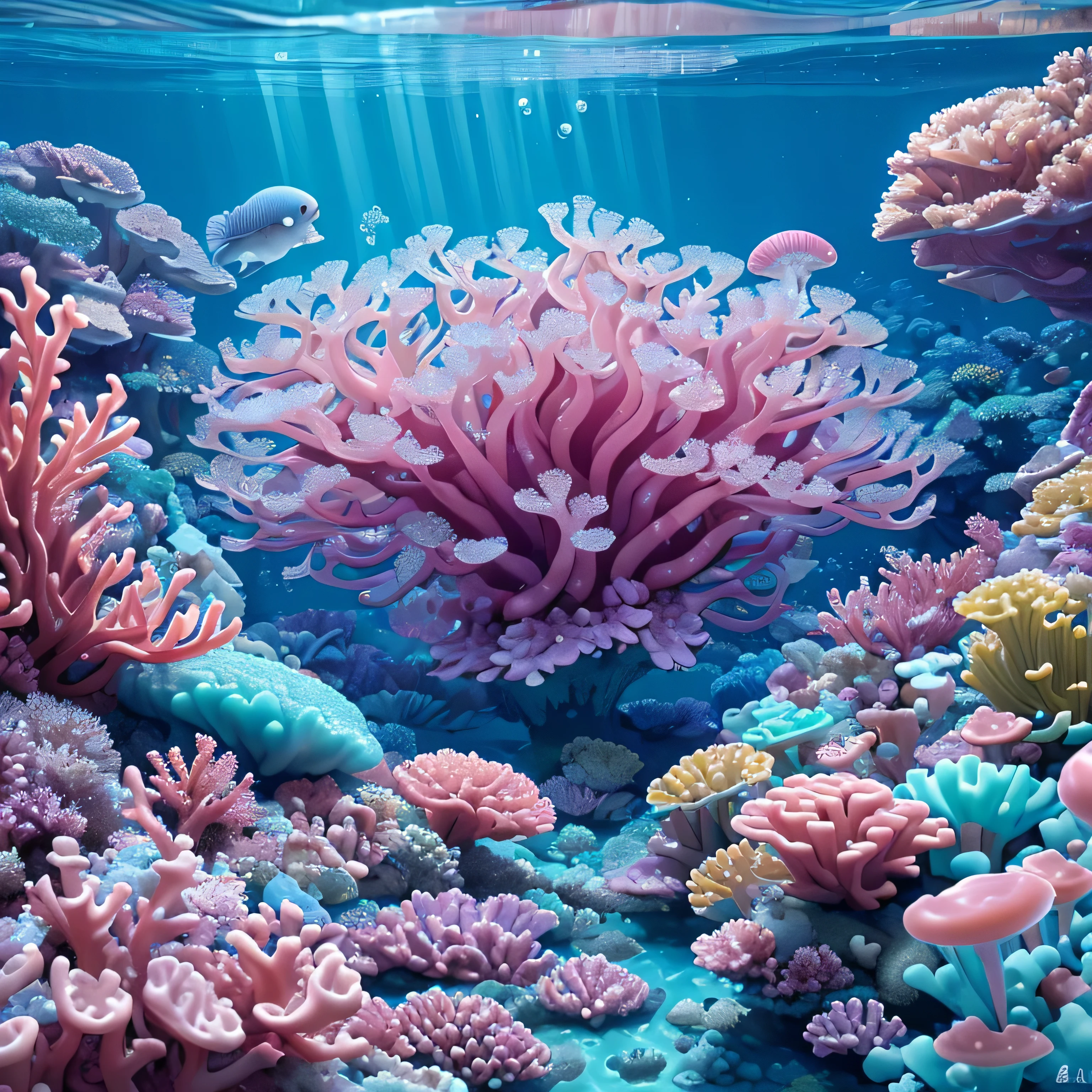 highest quality,4K,High resolution,masterpiece:1.2),Very detailed,(Realistic,photoRealistic,photo-Realistic:1.37),jellyfish,Colorful,Made of jelly,Swimming in the soda ocean,Candy themed life,Shimmering Scales,Translucent body,delicate tentacles,Sparkling eyes,Dynamic,Iridescent glow,Sweet soda scent,Delicious candy plant,Dripping syrup,Mint-flavored coral,Bubble Gum Rock,Magical underwater scene,A playful and lively atmosphere,Whimsical and fantastical,Refracted light creates dreamlike patterns,Sunlight filtering through the carbonic ocean,Sparkling and reflective on the surface,A fascinating and ultra-realistic journey.