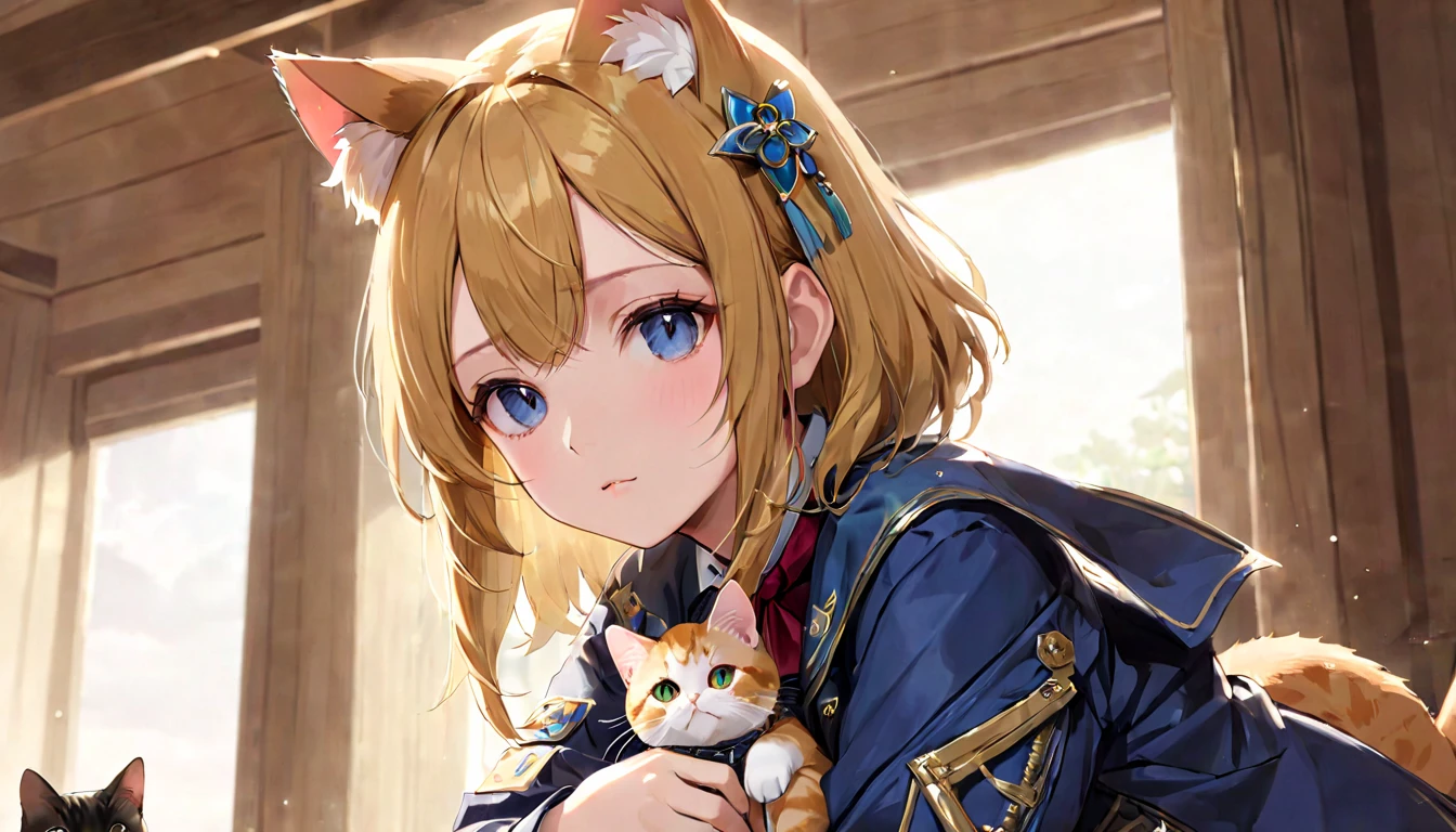 (masterpiece, best quality, very aesthetic, absurdres,general) , 1girl,cat ear, cowboy shot
