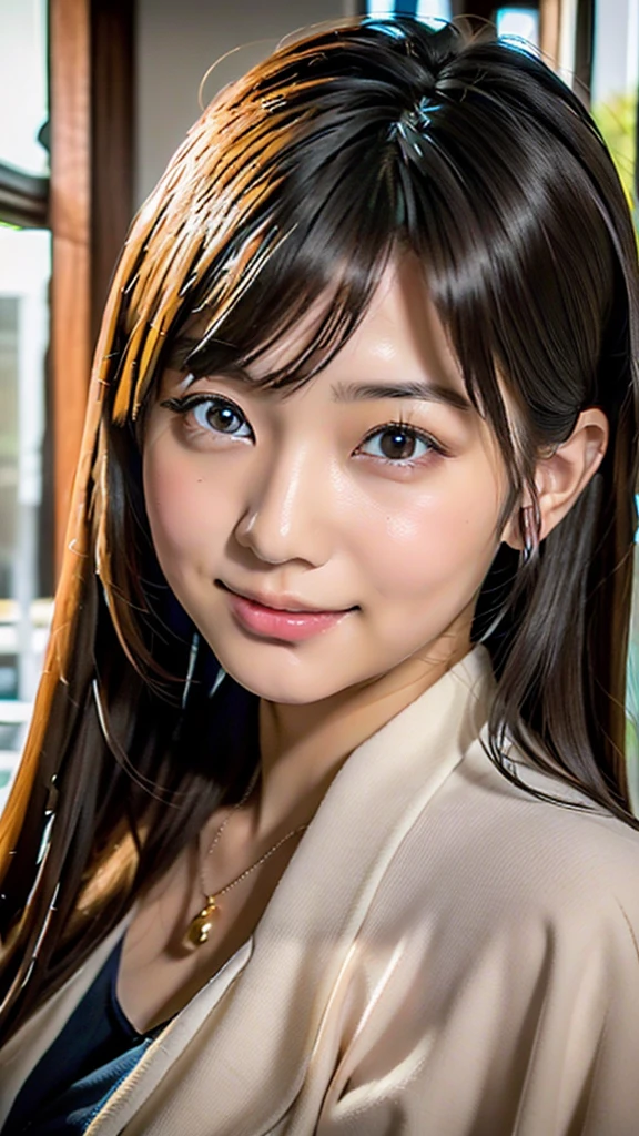 Portrait of Mayuri Shiina, Beautiful Japanese girl face, mayuri shiina, Yoshitomo Nara, deayami kojima, Realistic young gravure idol, Young and cute gravure idol, Japanese Model, Young Sensual Gravure Idol, Chiho,Japanese Beauty、Looking here、front photo、Photorealistic、Full-body photo、Gray office uniform、OL、Office Lady、Short skirt、Full body photo、Black Hair