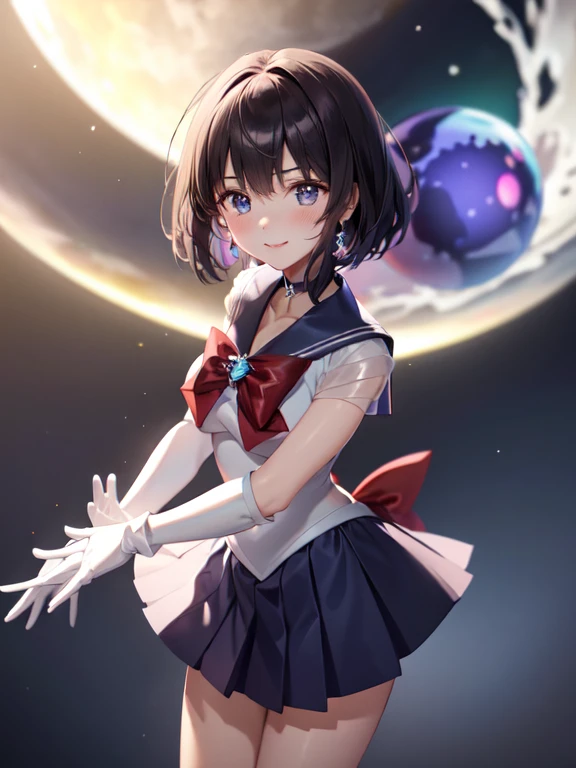 master piece,best quality,ultra detailed,8k,
ambient light,realistic skin,glossy skin,cute,
（sailor_saturn）、Depicted as being trapped inside a giant crystal ball、
（the body is very wet：1.5）、Glossy lips、Slightly emphasize the lower lip、blush、smile、emphasizing the cleavage、
Fantastic night sky、full moon、Aurora