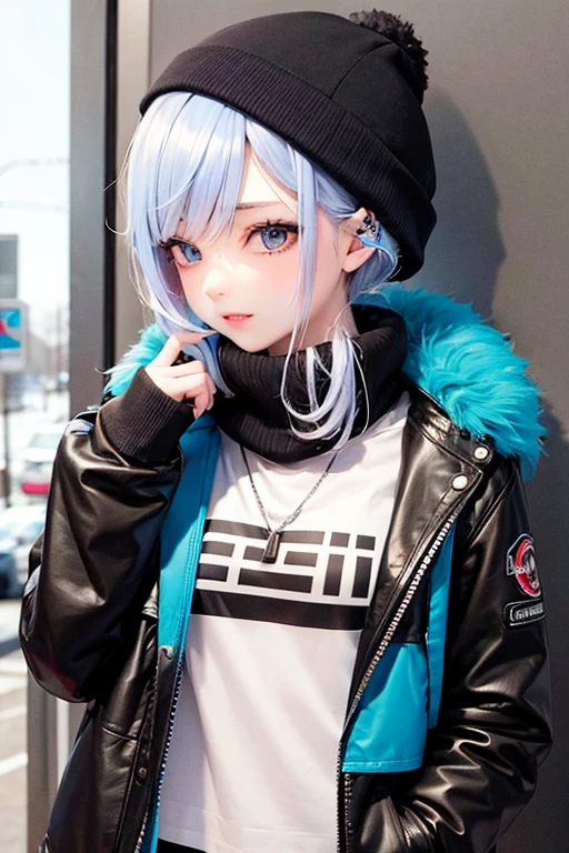 Punk girl, cold