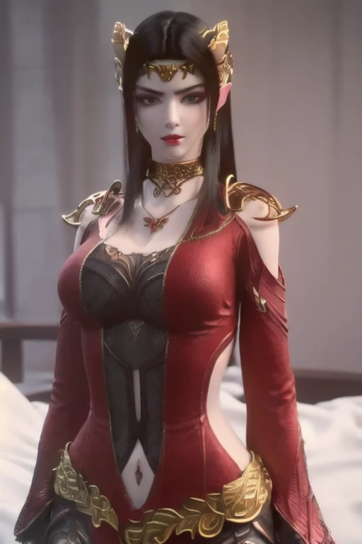 Masterpiece, absurdres, fine detail, HDR, highly detailed face and eyes, photorealistic, (8k, best quality, masterpiece:1.2), ultra-detailed, extremely detailed cg 8k wallpaper,fashion,
(crystalstexture skin:1.2), (extremely delicate and beautiful),
(masterpiece, best quality:1.2),1girl, solo, narrow waist, wide hips, (large breasts:1.2),long hair,black hair, medusa,(looking at viewer:1.2), natural lighting, sexy pose, bedroom, white bed, lingerie, spread legs, thighs, bare midriff, topless