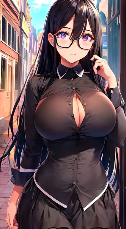 ((mesa, mejor calidad, high resolution, nffsw, pixel perfect, 4k, nffsw, nffsw))), 1 chica en, soltero, Solo, belleza、cuerpo completo visto、 ((Cabello Ondulado Medio, golpes, By the chestnut)), ((de ojos marrones, Beautiful eyelashes, ojos realistas)), ((cara detallada, rubor:1.2)), ((textura suave:0.75, textura realista:0.65, fotorrealista:1.1, estilo anime generado por computadora)), pechos medianos, dynamic angle, cuerpo perfecto, ((uniforme escolar, Camisa blanca, Falda negra, camisa desabrochada、(sin sujetador、Pezones transparentes)、faldas a cuadros、)), 人がいないClass、Class、temprano en la noche、((Everything will go back、Senos transversales))、very embarrassing panic smile.、(levanta la falda con tu mano derecha、frotando el pecho con la mano izquierda、bragas de encaje floral rosa)、、(Lindo sujetador floral)、