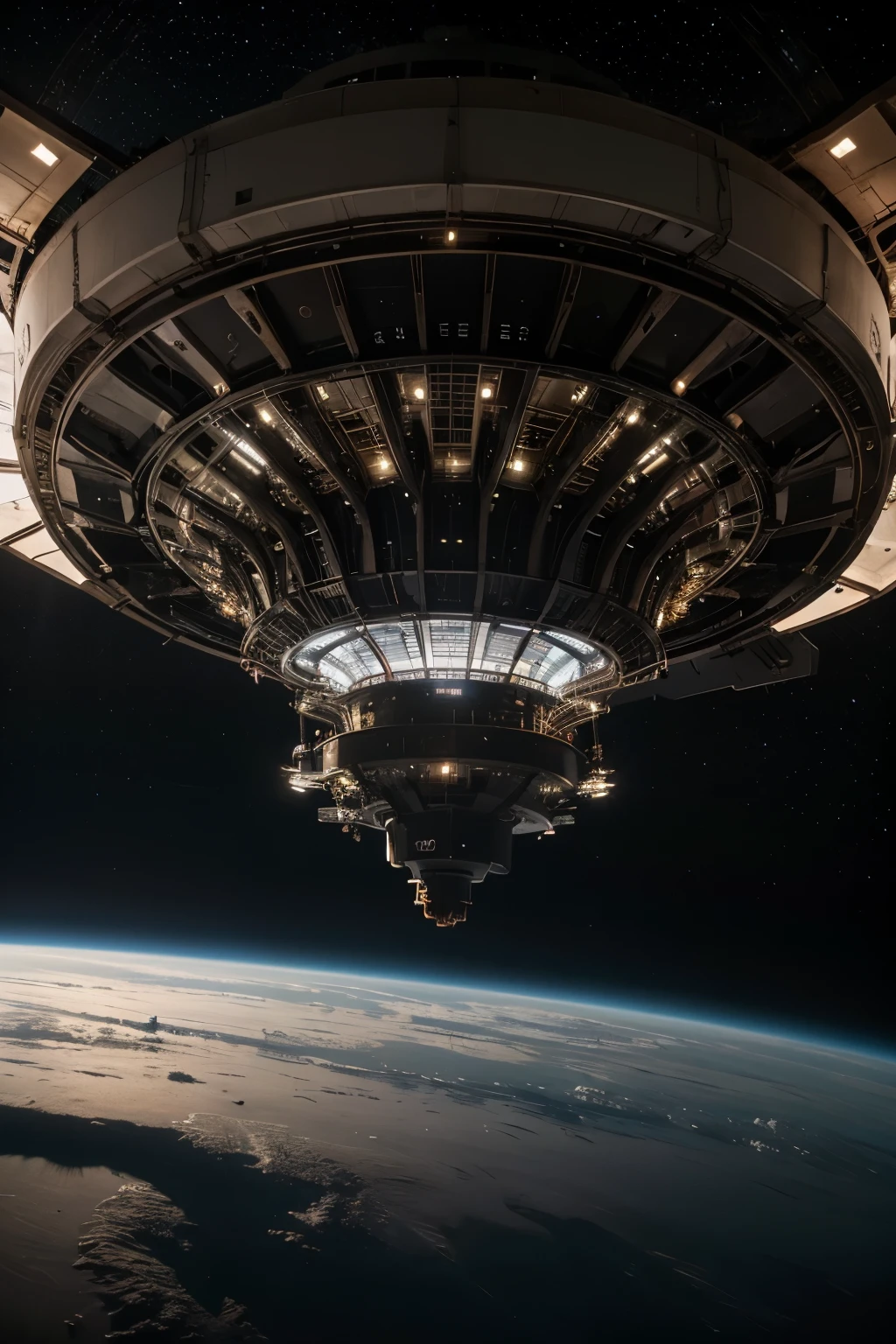 Vista do universo de dentro de uma mothership, UHD, obra-prima, super detalhe, detalhes elevados, alta qualidade, melhor qualidade, 16k, highres