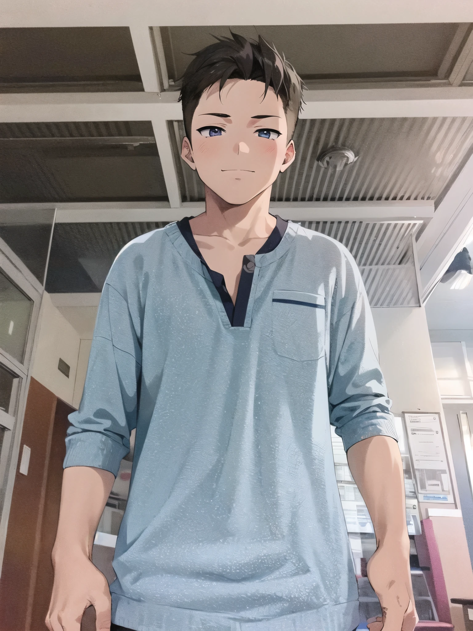 Anime boy cool cute skin white love live
