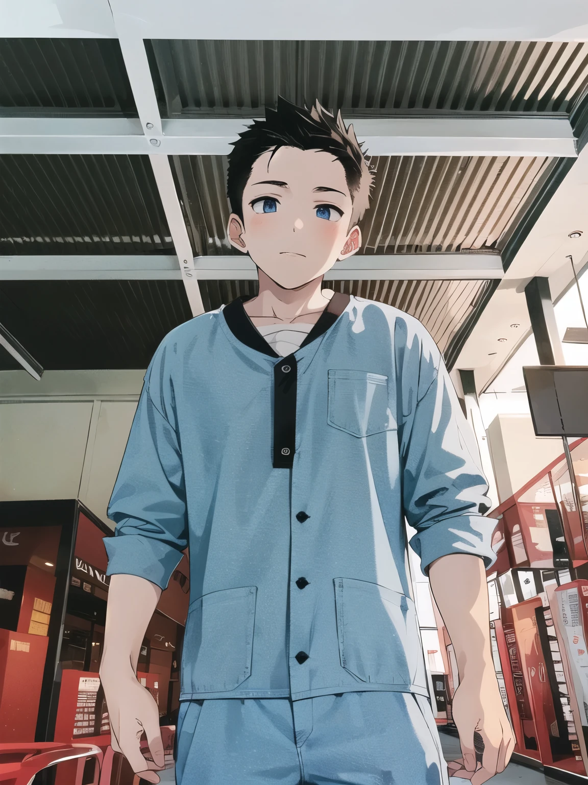 Anime boy cool cute skin white