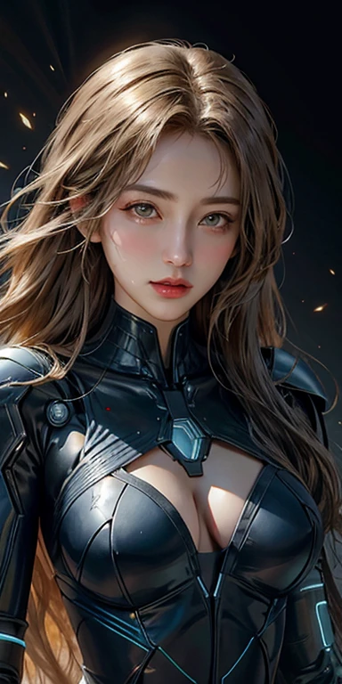Futuristic mobile vehicle、Hair Flow、 ((Highest quality、masterpiece、8k、Best image quality、Ultra-high resolution、Award-winning works)、(Accurate anatomy:1.1)、(Look at me and smile:1.1)、Shining fair skin with Ultra-high resolution、The most detailed face、Ultra-high resolution detailed face、Ultra-high resolutionの髪の毛、(Ultra-high resolutionの煌めく瞳:1.1)、Beautiful face drawn in every detail、(Blurred Background:1.1)、Cyberpunk Clothing, Chest to chest, tattoo, desert