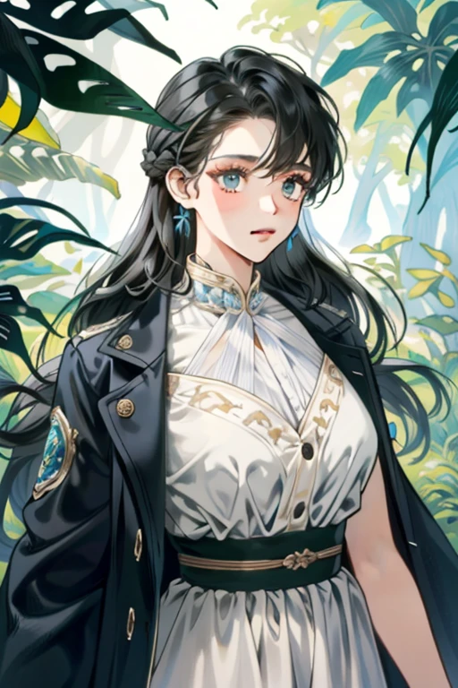 (masterpiece:1.2, best quality), (real picture, intricate details), (1lady, solo, upper body:1.15), big  Clothes: bohemian, flowy, eclectic, Appearance: long hair, minimal makeup, natural fabrics, Behavior: free-spirited, adventurous, independent, Location: traveling, exploring new places, outdoor adventures, Hobbies: hiking, camping, photography