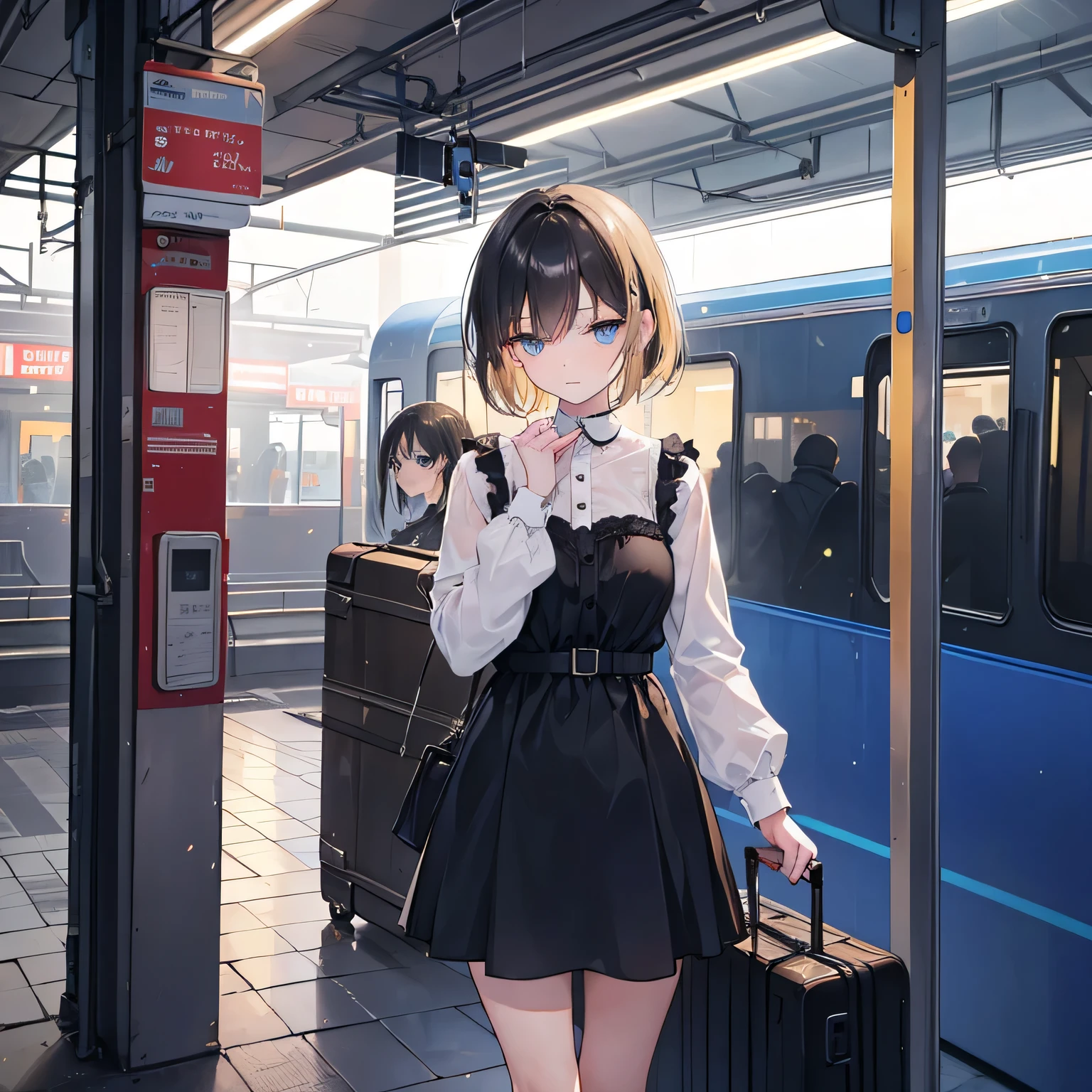 masterpiece, best quality,alisa kujou, skirt, bag, jacket, socks,(plain socks:1.8), looking at viewer,plaid, blazer, brown hair, plaid skirt,(white socks:1.8),(plain thigh-high socks:1.8),(white thigh-high socks:1.8),long sleeves, bangs, open clothes, open jacket, bow, brown eyes, pleated skirt, bowtie, day, long hair, bush, red bow, kneehighs, shirt, sleeves past wrists, backpack,red bowtie,(beige jacket:1.8), school bag,(black skirt:1.8), blurry, collared shirt, miniskirt, white shirt, cardigan, grass, sweater,(light smile:1.2),(soft-edged:1.8),(watercolor painting:1.5),(Illustration:0.8), (beautiful detailed eyes:1.9),(Fully exposed panties:1.8),(1 girl standing:1.5),nsrf,grabbing another's ass,short stature,(orgasm:0.8), BREAK lotr of people,(crowded train:1.8),(rush hour train:1.8),(man with office suit:1.7),BREAK (turn up the skirt:1.7),(shirt lift:1.7),(bra lift:1.8), (nipples:1.2), (chikan:1.9),(vaginal sex:1.5), (frying hands:1.1), (fresher:1.5),(:1.6),(curvy:1.5),(zettai ryouiki:1.8),(cute panties:1.8),(white panties:1.8),(pink panties:1.5),(white bra:1.8), (pink bra:1.5),(turn up the brassiere:1.7), (misaligned brassiere:1.5),breast slip,breasts out, BREAK breasta_on_glass,povbrestgrab,(panties shot:1.5),(up skirt:1.5), grabbing another's breast,close contact with men,cohesive,(train:1.7),(nose blush),(open clothes:1.3),(disordered shirt:1.1),(undressing:1.5), BREAK (from below:1.8),(cowboy shot:1.9),(dynamic angle:1.8),looking down,(spread legs:1.5),(back shot:1.8),BREAK
