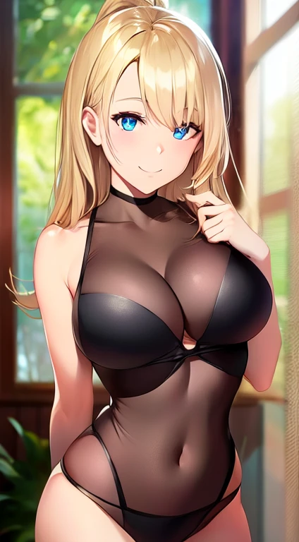 mejor calidad, high resolution, nffsw, pixel perfect, 8k, 1 chica, sola, belleza, cuerpo completo visto, Cabello largo Ondulado Medio, cabello definido y brillante, ojos detallados, Beautiful eyelashes, ojos realistas, cara detallada, (rubor:1.2), ((textura suave:0.75, textura realista:0.65, fotorrealista:1.1, estilo anime generado por computadora)), pechos medianos, pezones erectos, dynamic angle, cuerpo perfecto, Ropa de tenis, Camisas con cuello manga corta、falda plisada、(sin sujetador, Pezones transparentes), sentada en el suelo, Bragas de encaje rosa, During the day. pose sexy, very embarrassing panic smile