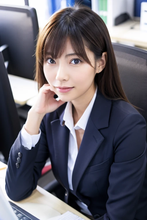 Beautiful Japanese office lady