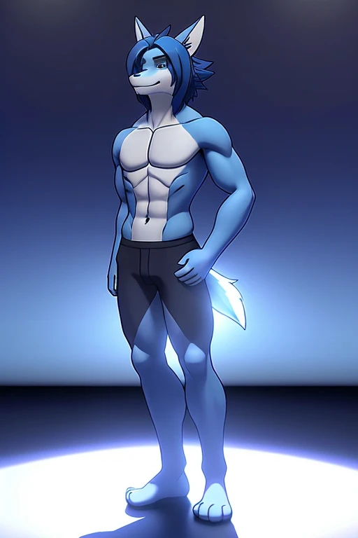 (((full body ace light blue fur with dark blue hair , 3d realistic Ray tracing lighting style animated background from a anime))) , day, sexy, sensual, detailed, uploaded to e621, beautiful and detailed portrait of an anthropomorphic, (((ainme male ))) uploaded to e621, zaush, foxovh, , thicc, alone, Japanese anime style, Anime, 
#Style, #artstyle, #Artwork, 
 
, ,((( full body ace light blue fur with dark blue hair , 3d realistic Ray tracing lighting style animated background from a ainme )), 