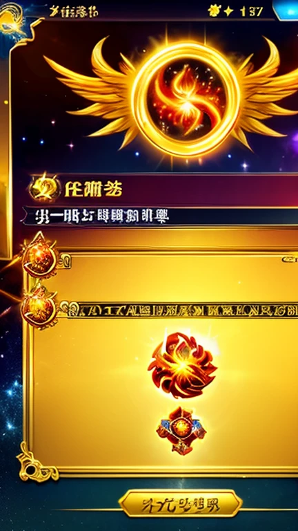 universe Phoenix Auspicious treasure money gold